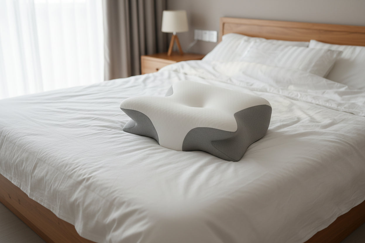 NeckRest Pro™ – Ortopedisk Minnesskumskudde för Nacksmärta